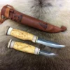Wood Jewel Double Puukko Knife Set