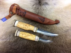 Wood Jewel Double Puukko Knife Set