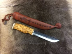 Wood Jewel Bear Leuku Knife