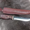 Wood Jewel Bear Leuku Brown Knife