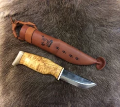 Wood Jewel Skinning Knife