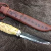 Wood Jewel Reindeer Herder Knife