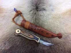 Wood Jewel Zebra Knife Small